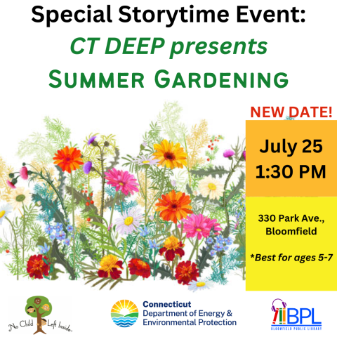 special storytime event connecticut d e e p presents summer gardening new date july 25 2024