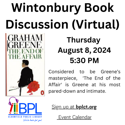 Wintonbury Book Discussion The End of the Affair 