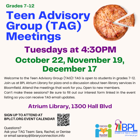 pizza and dates for fall tag meetings