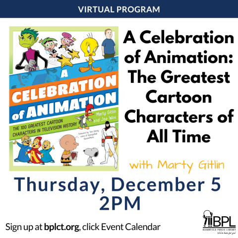 book cover of a celebration of animation with local author marty gitlin