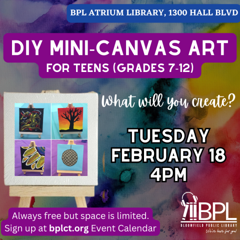 previously created art on mini easel for teens on february 18