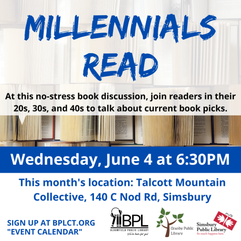 books background for millennials read on june 4 at talcott mountain collective