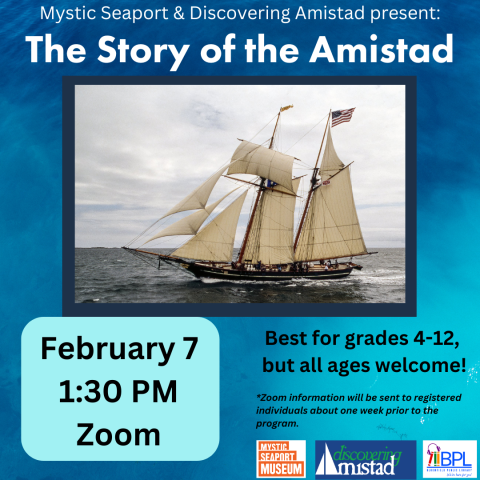 mystic seaport and discovering amistad present the story of the amistad picture of the ship the amistad at mystic seaport museum