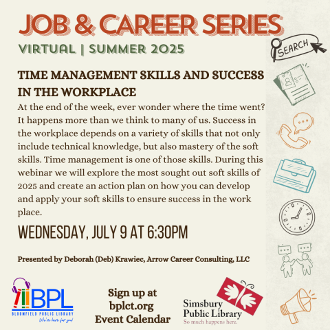 virtual Job Series session 2 Time Management Skills and Success in the Workplace