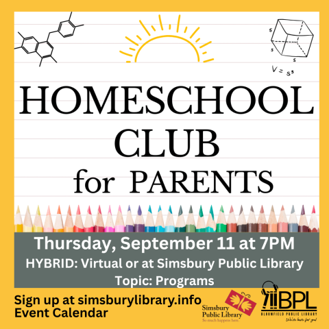 colored pencils and drawing paper with homeschool club for parents