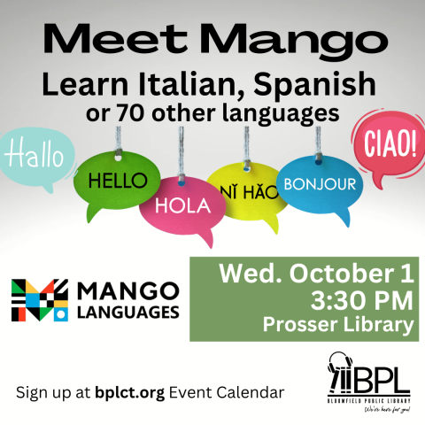 hello in speech bubbles in many languages meet mango and learn a new language