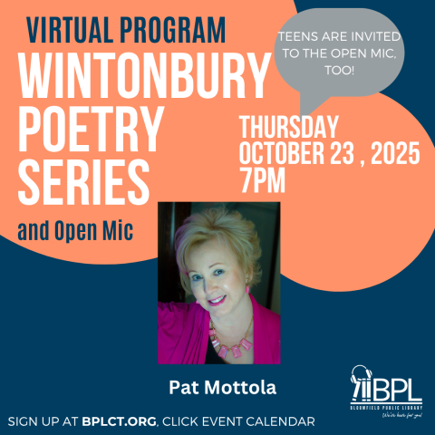 Wintonbury Poetry Series Thursday October 23, 2025