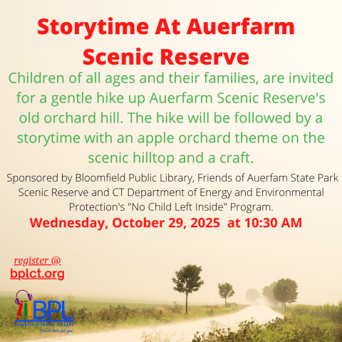 Storytime at Auerfarm Scenic Reserve 10/29/25 at 10:30 AM