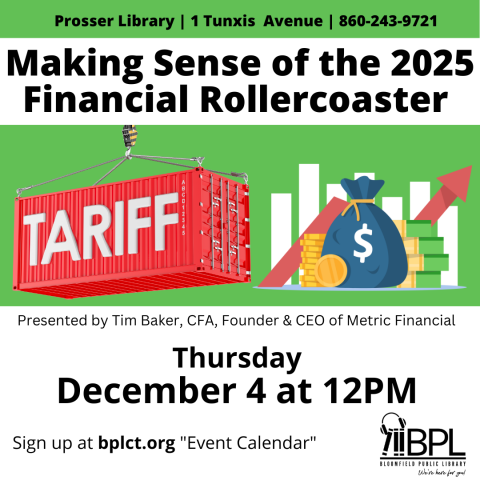 word tariff on shipping crate and investment image