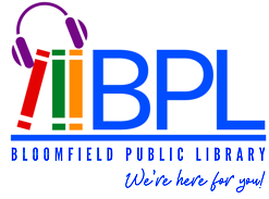 bloomfield public library logo in full color