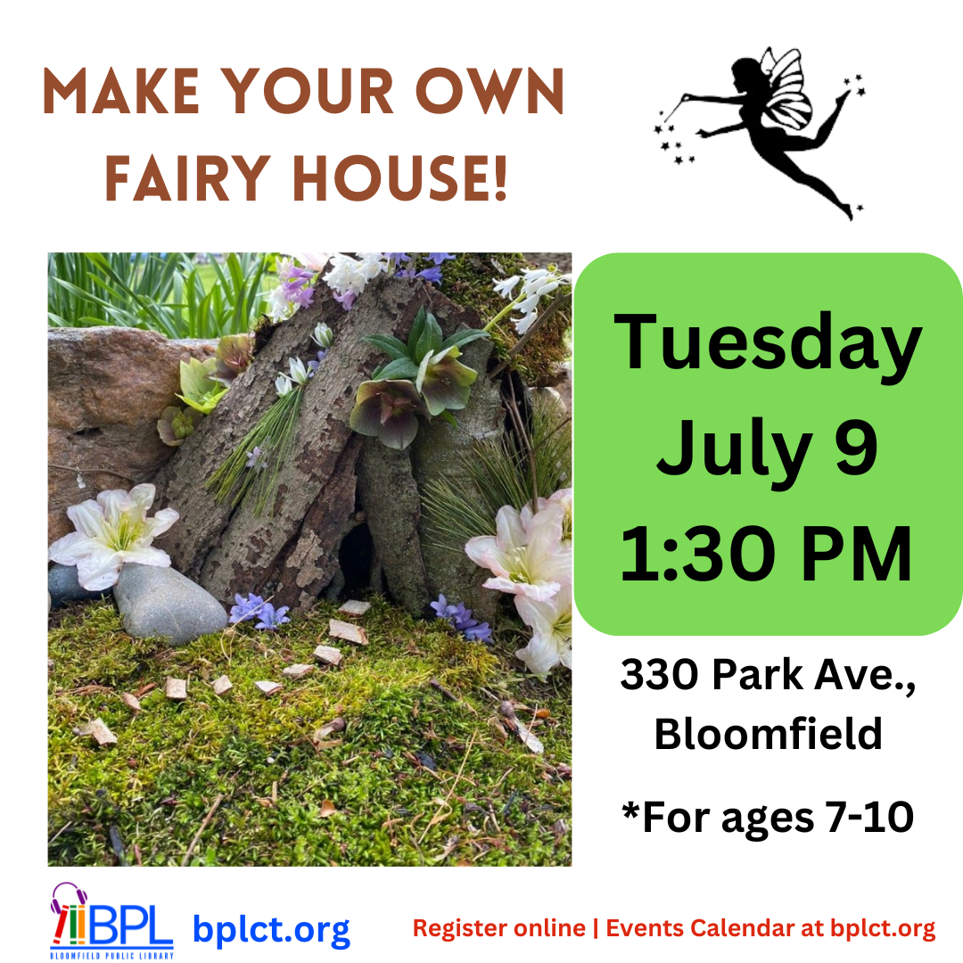 fairy over natural forest items make your own fairy house tuesday july 9 at 1 30 p m