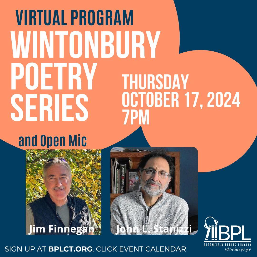 Jim Finnegan and John Stanizzi Feature Poets for October 17, 2024