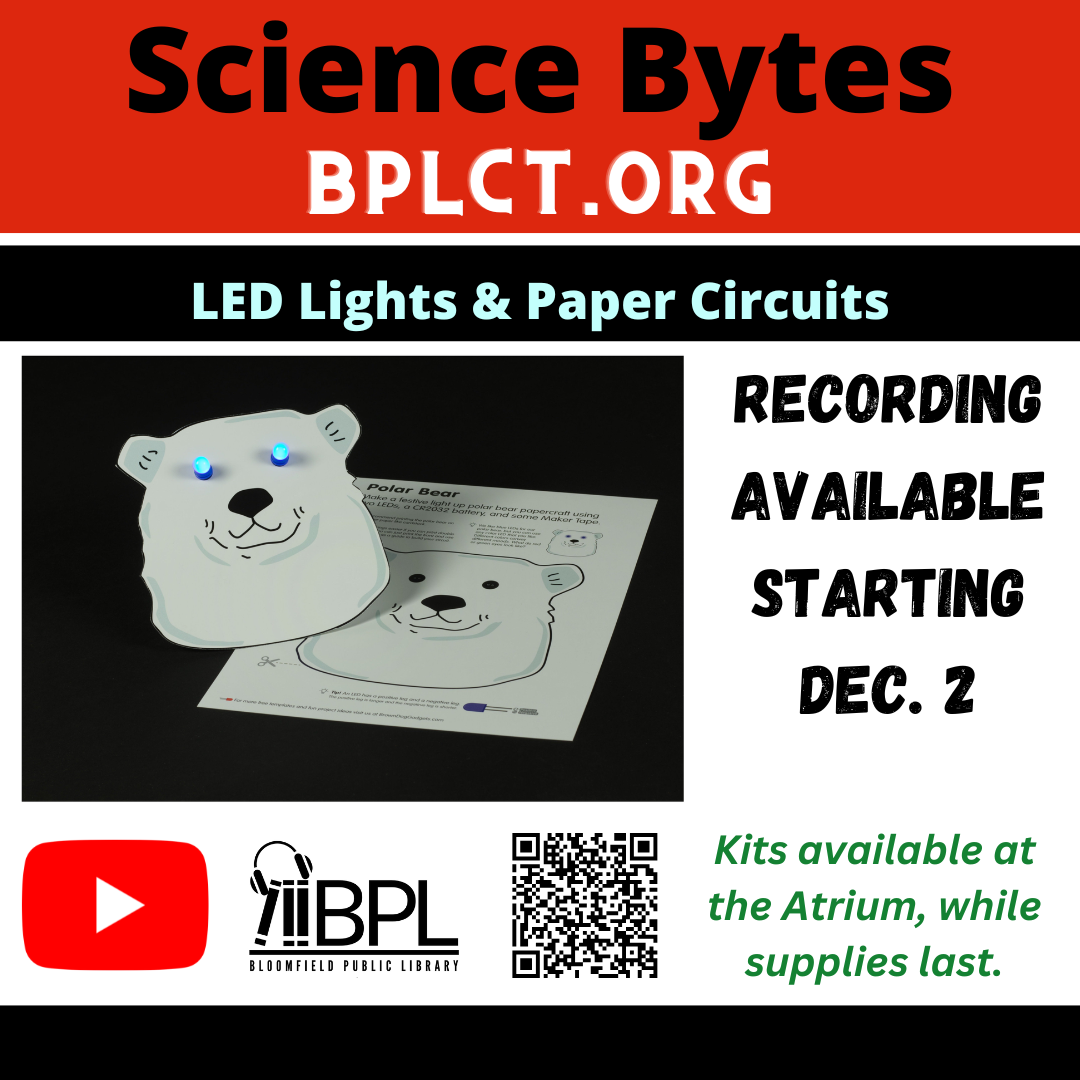 science bytes l e d lights and paper circuits picture of polar bear cut out with light-up eyes