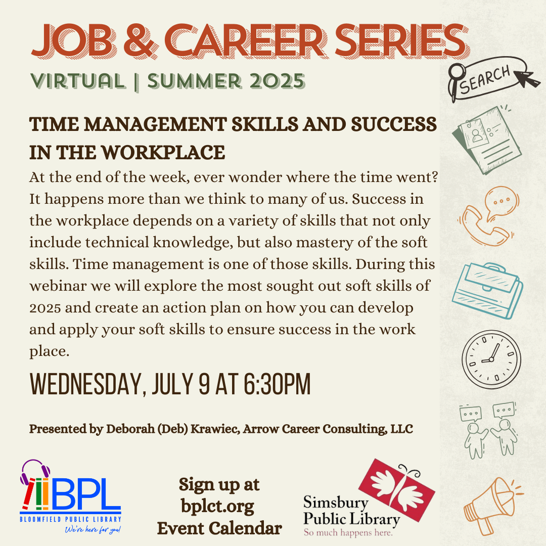 virtual Job Series session 2 Time Management Skills and Success in the Workplace