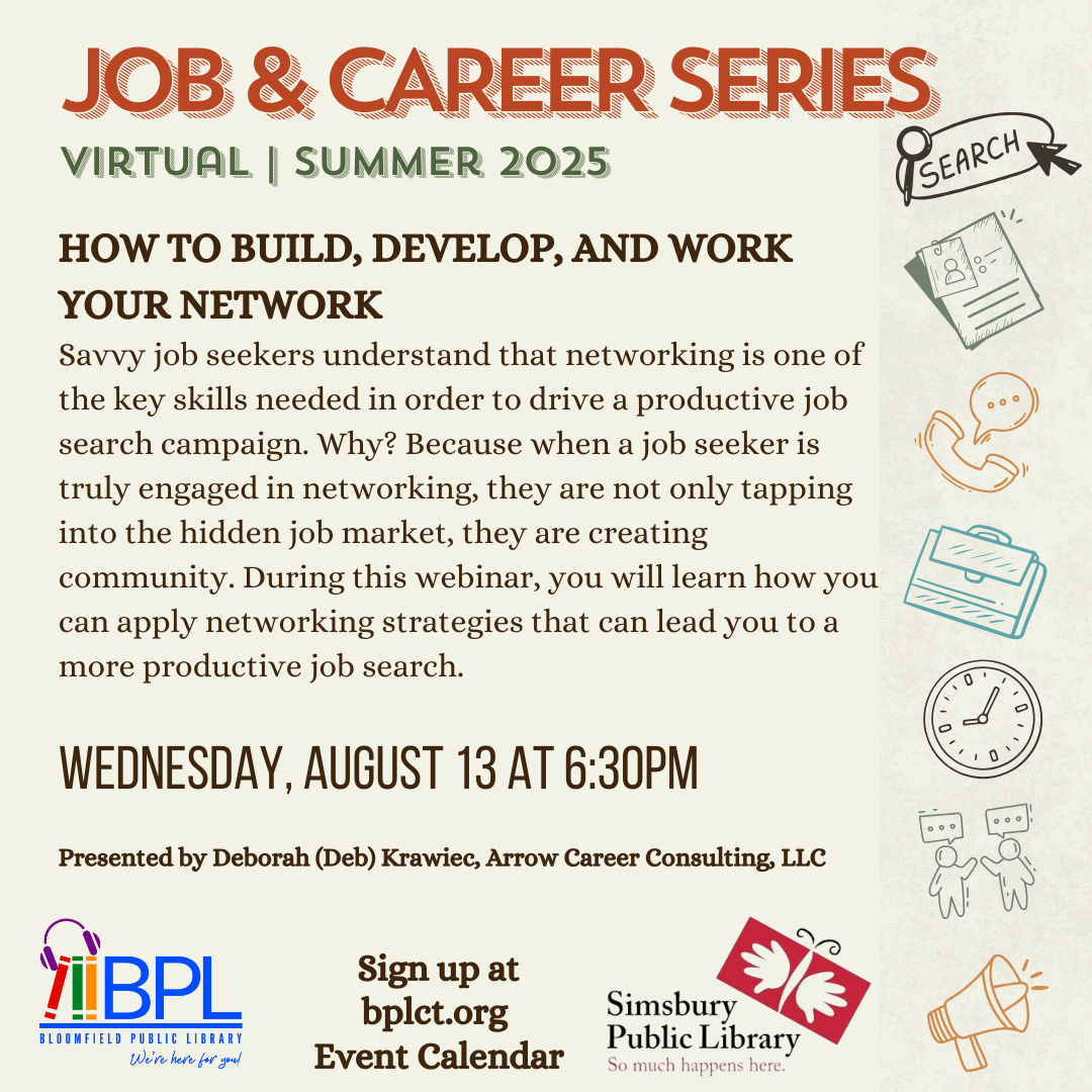 virtual Job Series session 3 How to Build, Develop and Work your Network