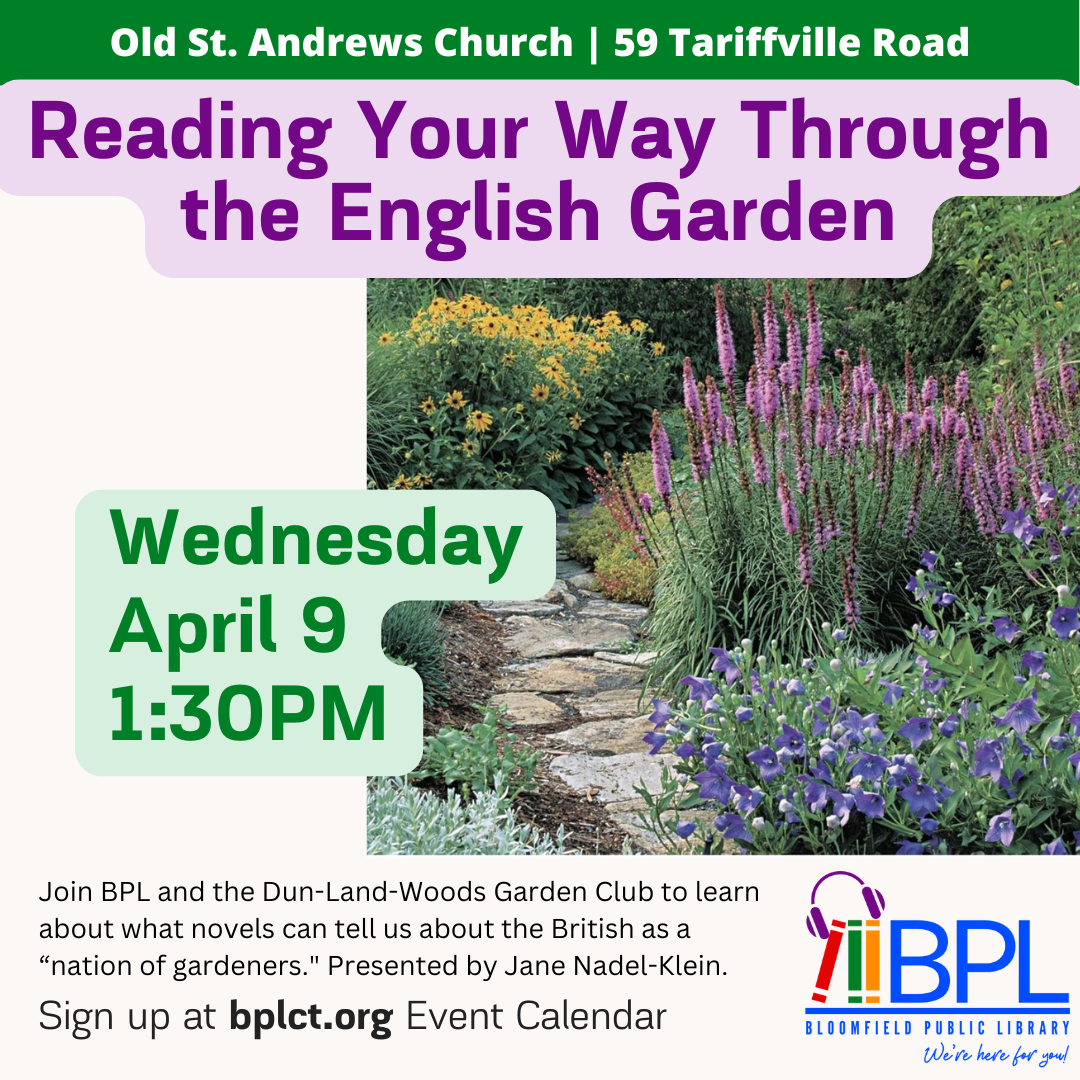 english garden with stone steps