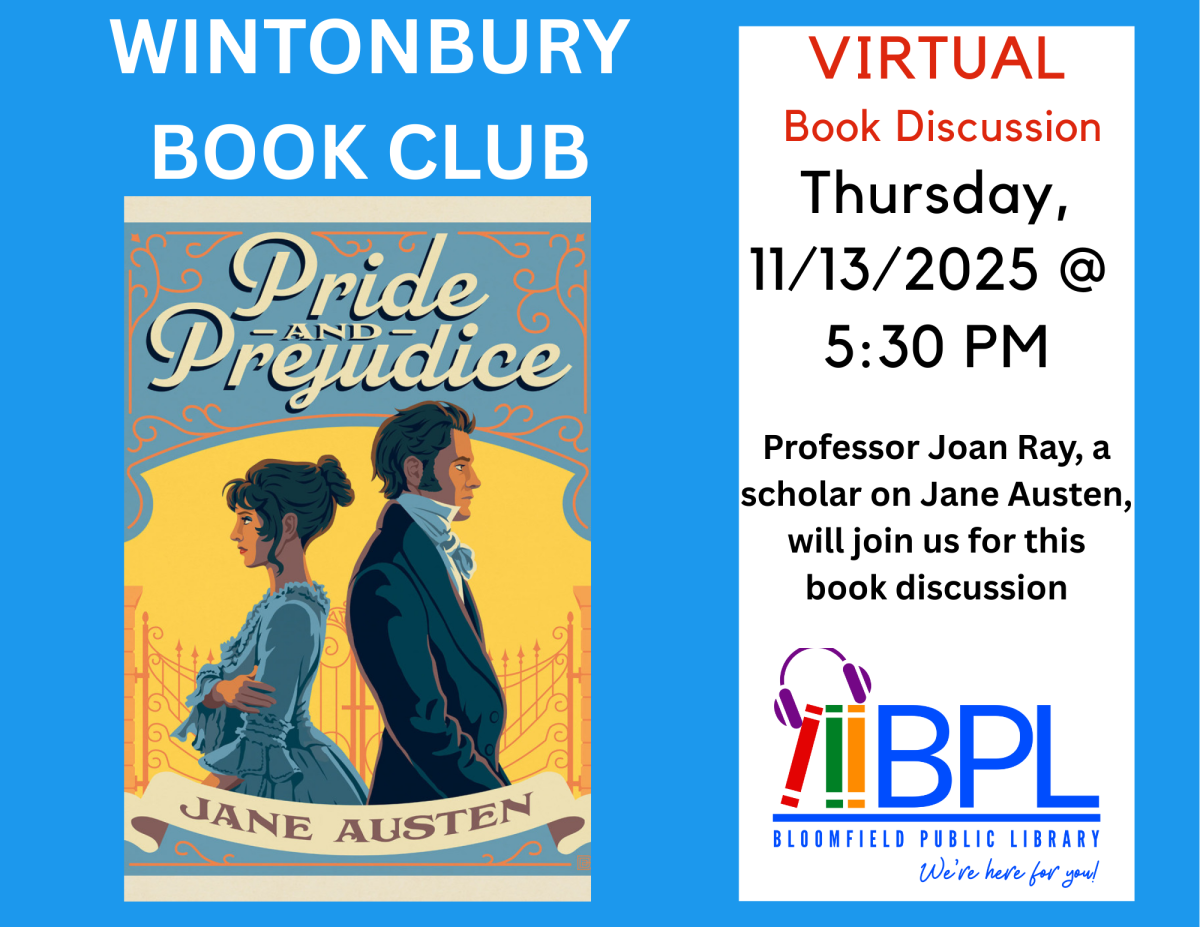 Wintonbury Book Discussion Pride & Prejudice by Jane Austen