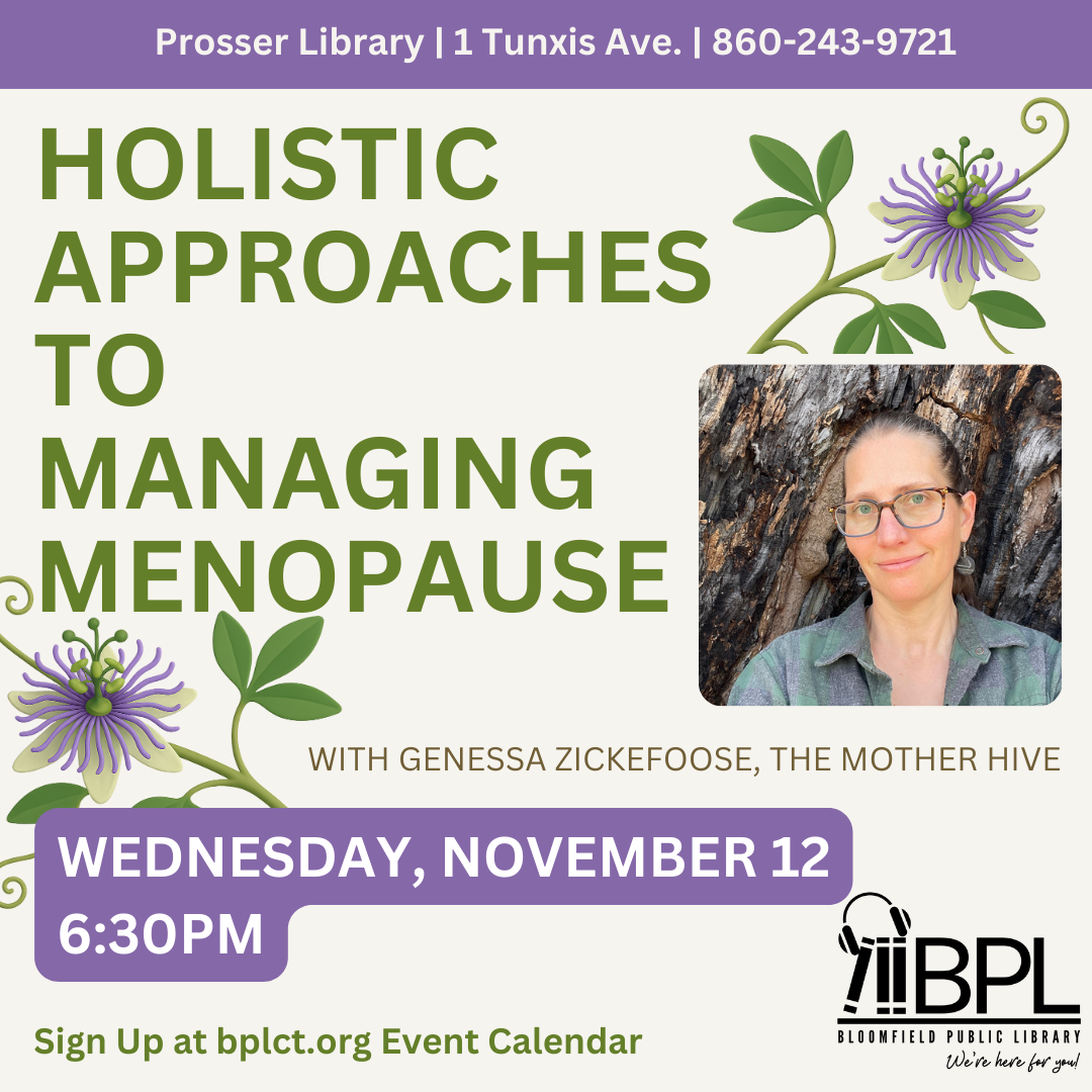 photo of genessa with words holistic approaches to managing menopause